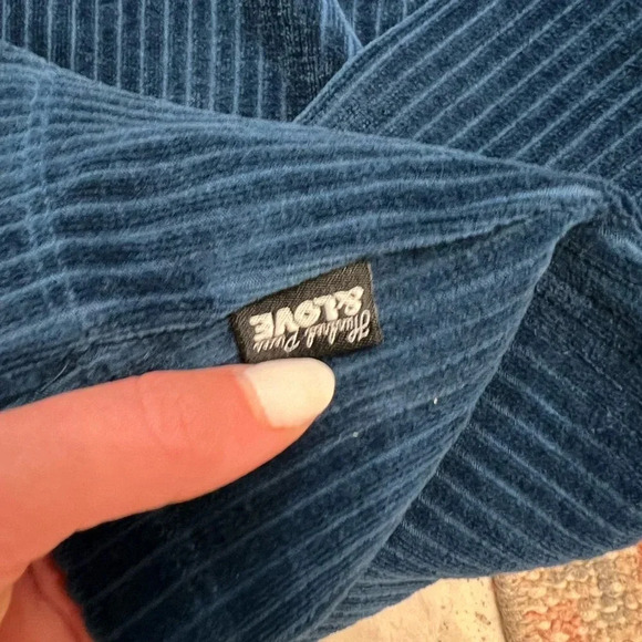 NWT Hundred Pieces Blue Velvet Turtleneck Top - Picture 4 of 6